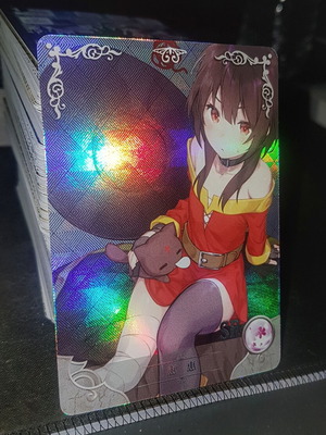 Megumin Konosuba anime waifu holo card