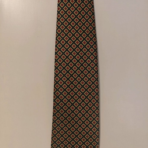 Rene Chagal tie used, vintage, silk, gold color