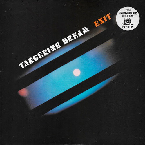 Tangerine Dream Exit vinyl record used, electronic genre, with poster