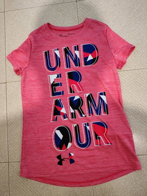 Μπλούζα Under Armour Hybrid 2.0 με μεγάλο λογότυπο, σε ροζ χρώμα