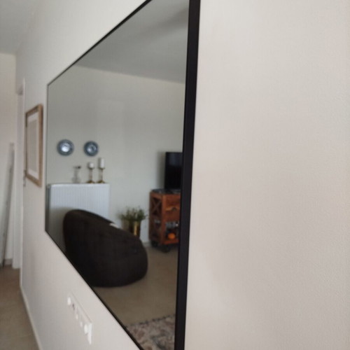 Zara Home metal black mirror like new 1.55x85