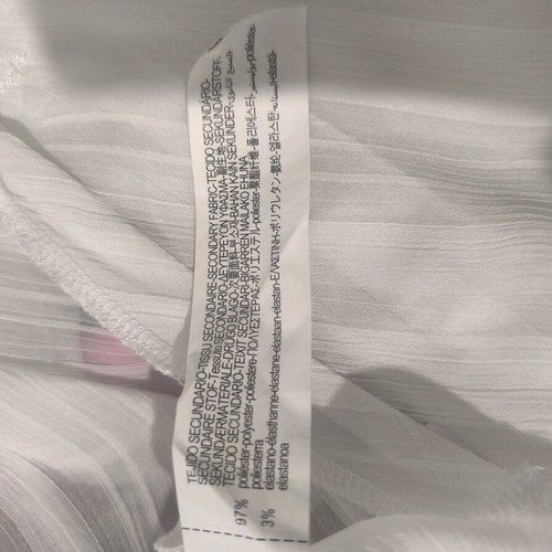 Zara jacket like new, white transparent with zipper