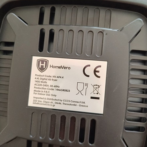 Air Fryer Home Vero 4.4L used