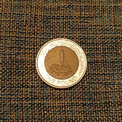 Egyptian 1 Pound Coin used