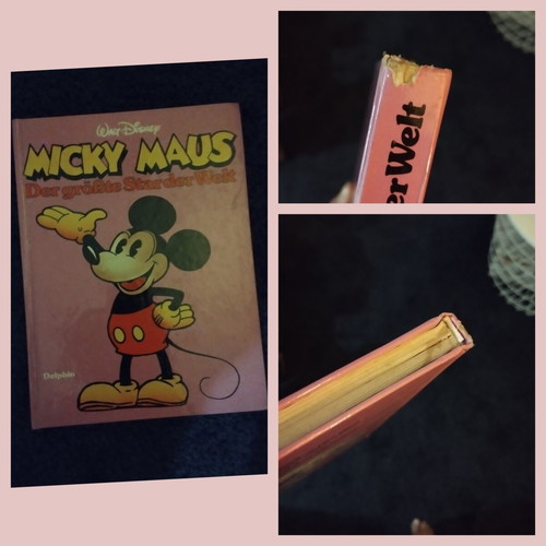 Mickey Mouse collectible book used, German language