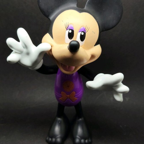 Minnie Mouse Disney figure used 2011 hard plastic