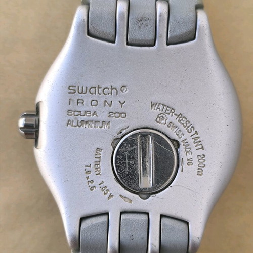 Swatch Irony Scuba 200 Aluminium used, functional, 1997 model