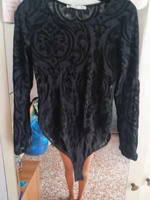 Sexy black evening bodysuit, size M / 38 / 10