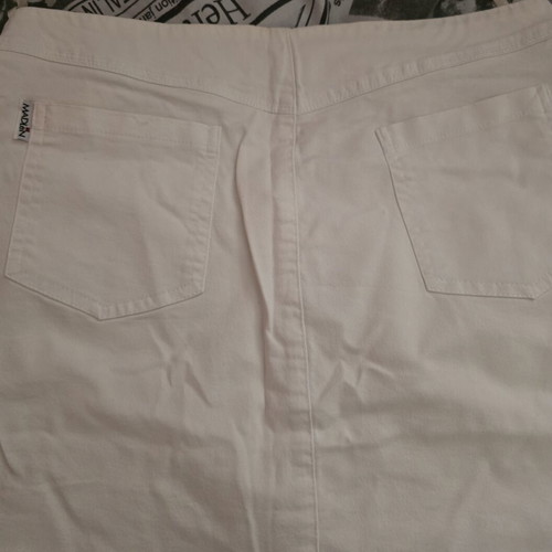 Madlen white mini skirt like new, thin denim fabric