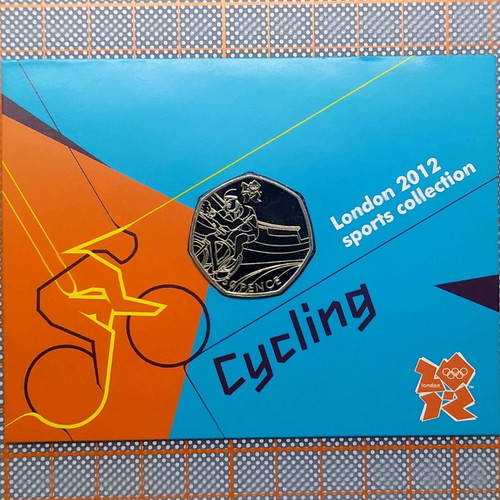 London 2012 Olympic Cyclist Collector Coin