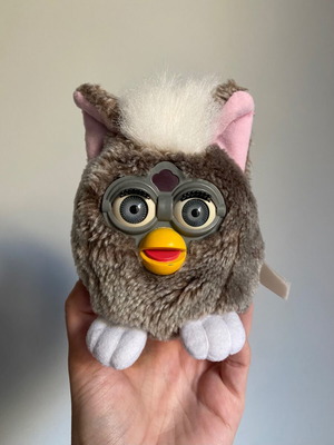 Vintage Furby Buddy Owl plush beanbag 1999 used