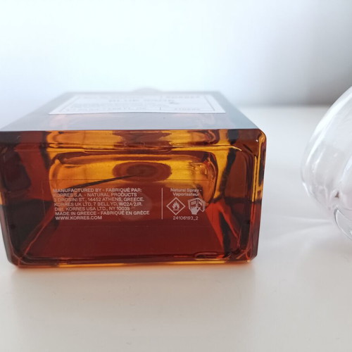 Empty Korres and Hello Kitty cologne bottles used for collection