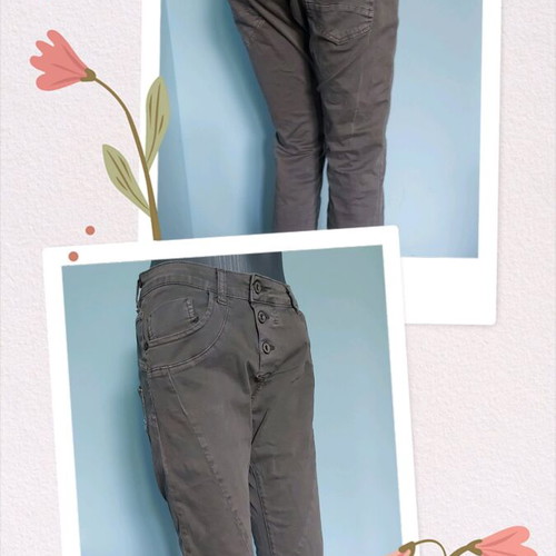 Please elastic Italian jeans like new, slim fit, sizes L-2XL