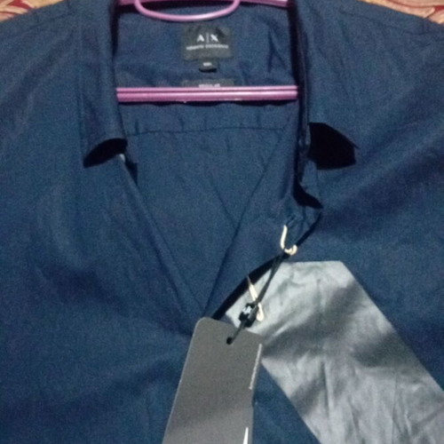 Armani Exchange blue dress shirt new, size XL-XXL