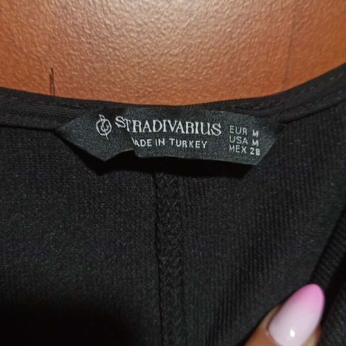Stradivarius black short dress like new, size S/M