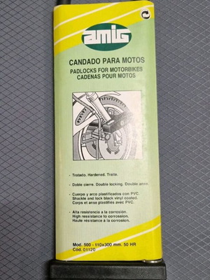 Amig Steel Motorcycle Lock new 110×300mm