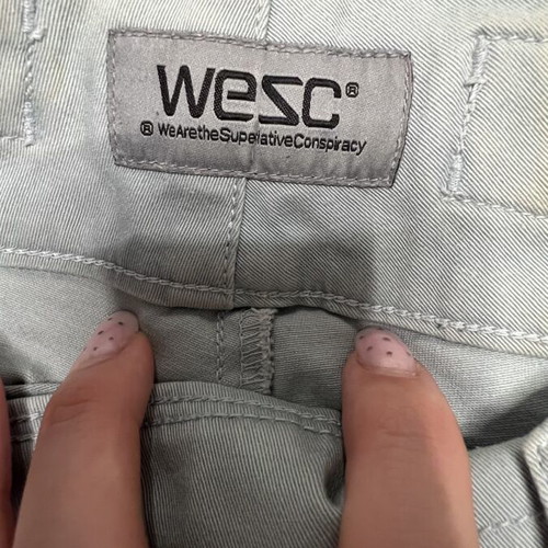 WESC shorts cloud blue like new, size S