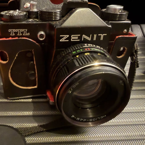 Zenit TTL Film Camera with Helios-44M-4 58mm f/2 Lens Like New