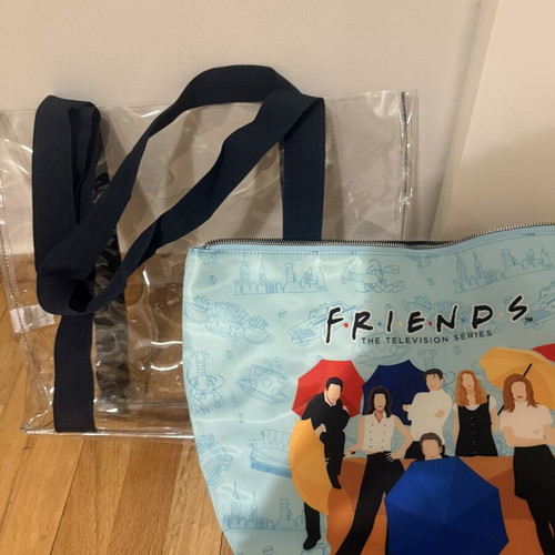Friends Transparent Shoulder Bag with Detachable Pouch like new