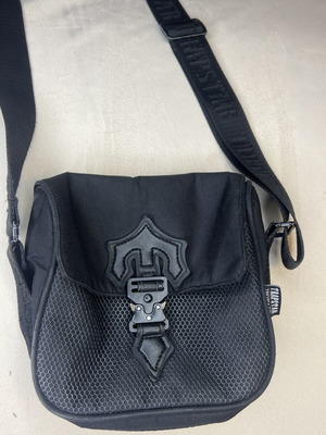 Black men's shoulder bag