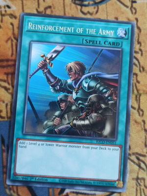 Reinforcement of the Army Spell Card σαν καινούργιο, Yu-Gi-Oh!
