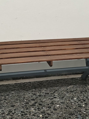 Ξύλινο χαμηλό τραπέζι σαλονιού μεταχειρισμένο, industrial rustic στυλ