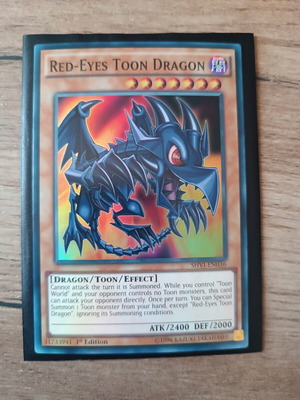 Red-Eyes Toon Dragon Yu-Gi-Oh! card mint, 1st edition