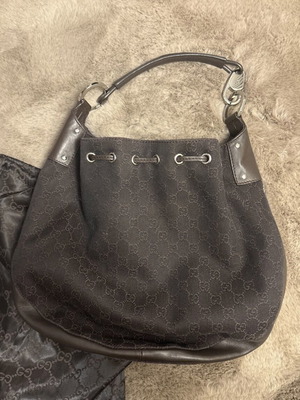 Gucci brown GG monogram shoulder bag like new