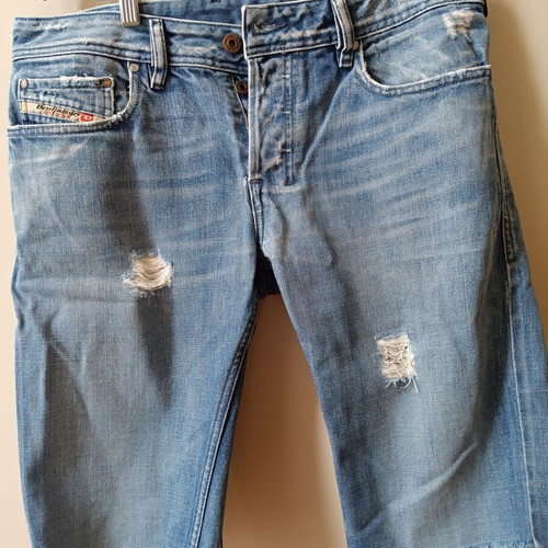 Men's Diesel denim bermuda shorts used, size 31, no stretch