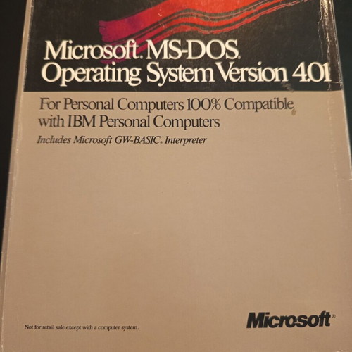 MS DOS 4.01 operating systems used, rare collectible DOS