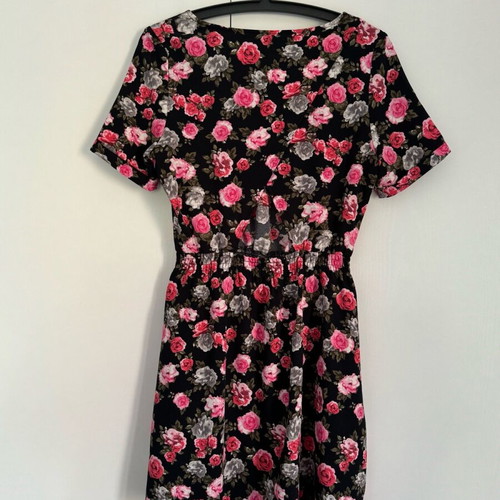 Mini floral dress H&M like new, multicolor, size S