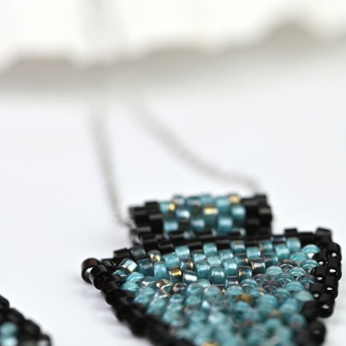 Starry Night set custom made, necklace and earrings