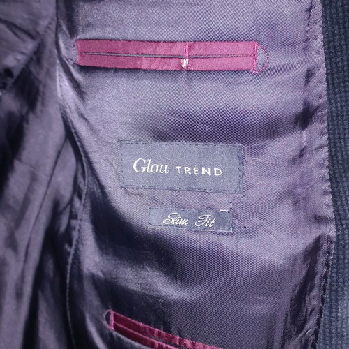 Black velvet Italian jacket used, slim fit size L