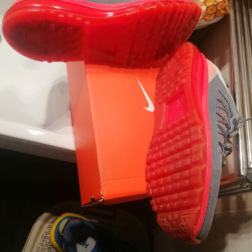 Nike Air Max sneakers like new, size 46, gray and orange
