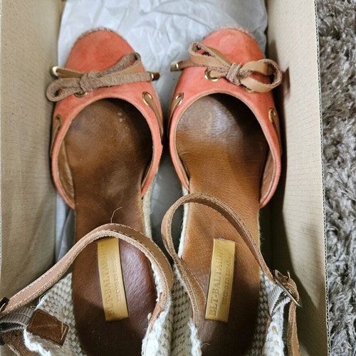 Baltarini women's espadrilles like new, coral, size 37
