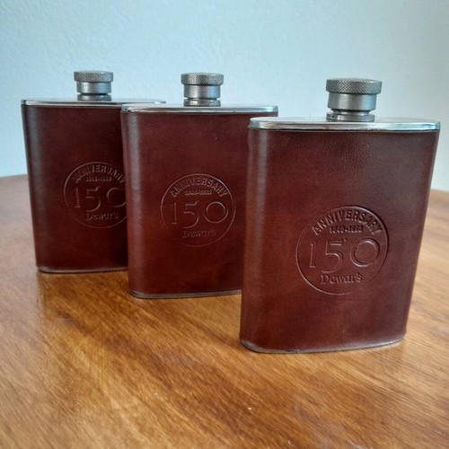 Dewars flasks used, set of 3, 150 years anniversary edition