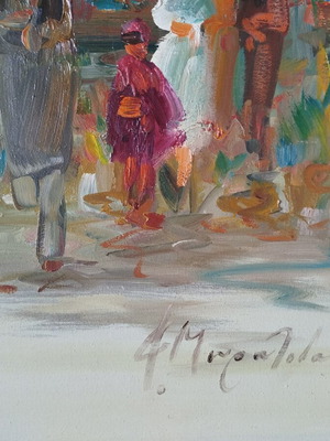 Fofi Mouratidou oil painting on canvas