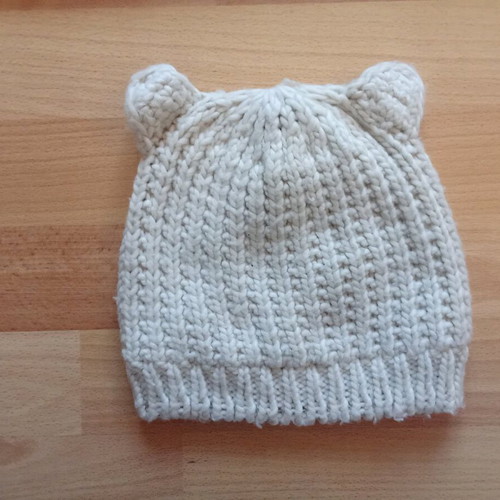 Baby set hat and scarf Zara used, beige