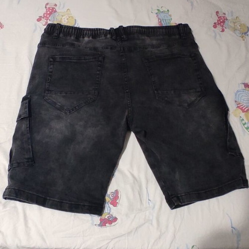 DSplay Jean Cargo Bermuda shorts, black anthracite