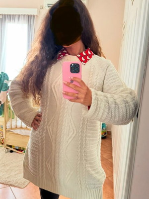 Nadia Rapti knitted dress white like new size medium