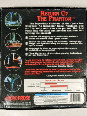 PC Return of the Phantom Big Box μεταχειρισμένο, περιπέτεια