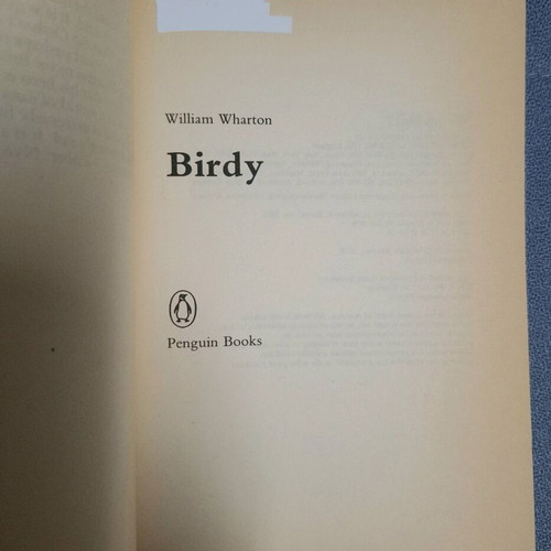 Book Birdy by William Wharton like new, English