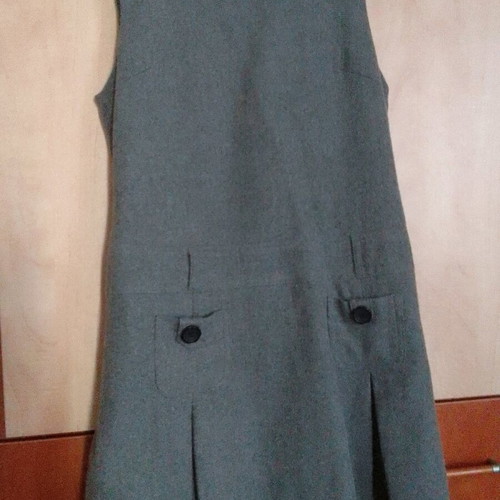 Cache cache wool gray mini dress No L like new