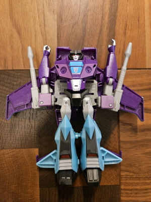 Hasbro Transformers Cyberverse Ultra Class Slipstream action figure refurbished, incomplete