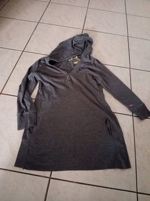 O'neill women's dress with hood used, gray size M