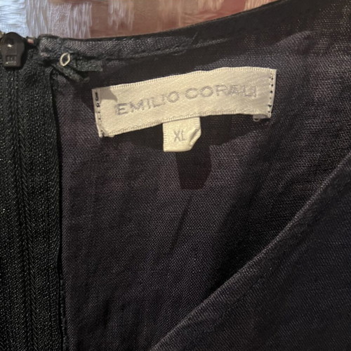 Dress XL like new, polyester lining, linen outer
