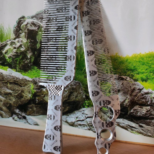 Barber Pegasus Hard Rubber Skulleto professional combs new