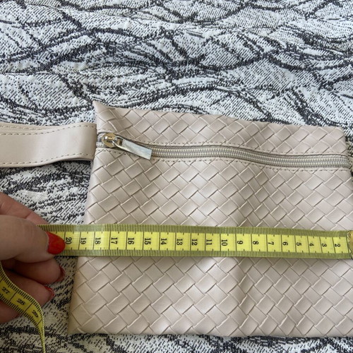 Cosmetic bag, beige, new