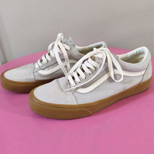 Vans sneakers beige with gum sole like new, size 44.5