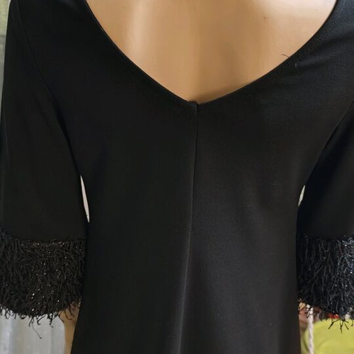 On Line evening mini dress like new, size M, black